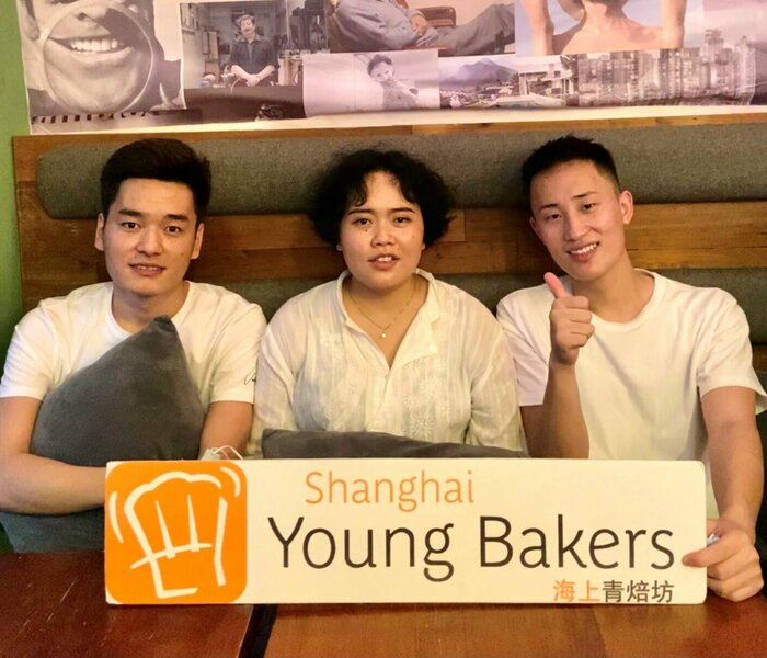 3 apprenants Chinois des Shanghai Young Bakers