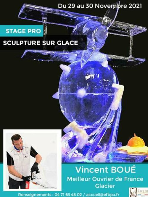 Sculpture sur glace